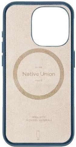 Native Union Classic Back Cover Leather 1.8mm Navy Blue (iPhone 16 Pro)