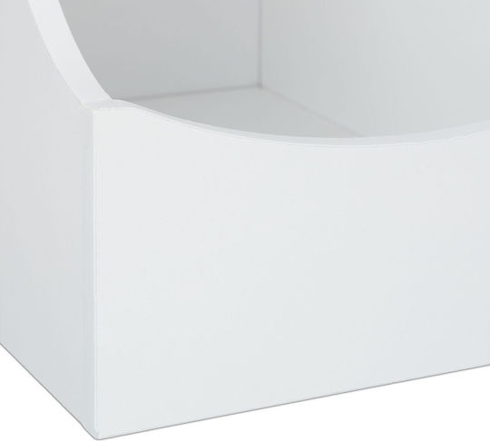 Детска гардеробна шкафче Бяло с 3 чекмеджета 75x80x40бр