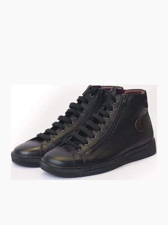 Leder Herrenstiefel Schwarz