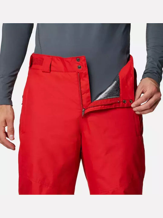 Columbia Bugaboo 2088141-698 Men's Trousers for Ski & Snowboard Red