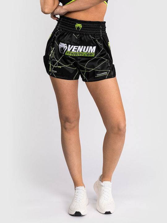 Women's Venum Training Camp 4.0 Muay Thai Shorts Black Neo Green