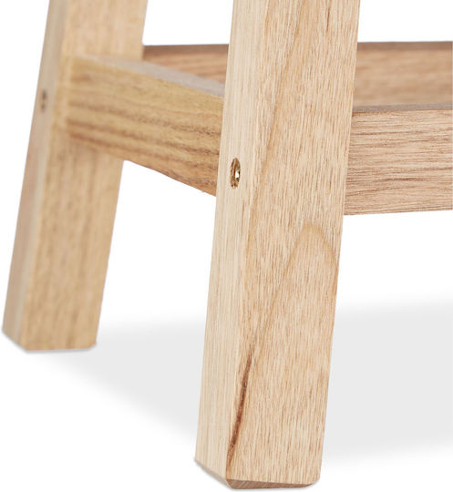 Taburet Din Lemn Pentru Exterior 29.5x22x25.5cm