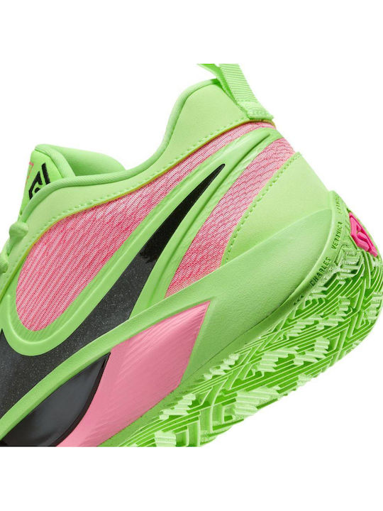 Giannis Freak 6 Gs Kids Sports Shoes Running with Laces Green