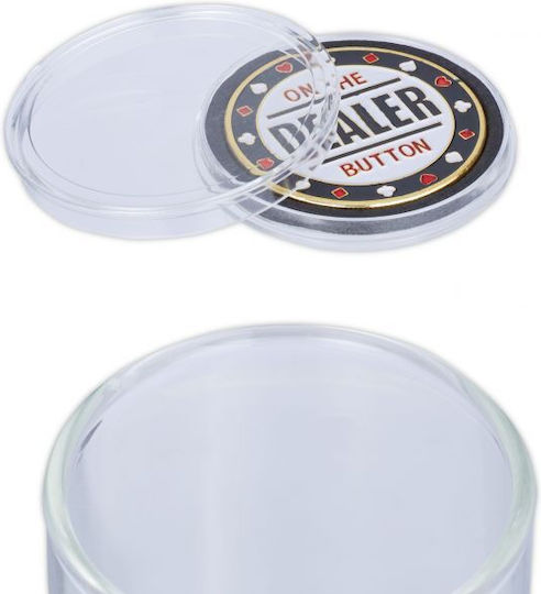 Set 3 Poker Chips Relaxdays Big Blind Small Blind Dealer