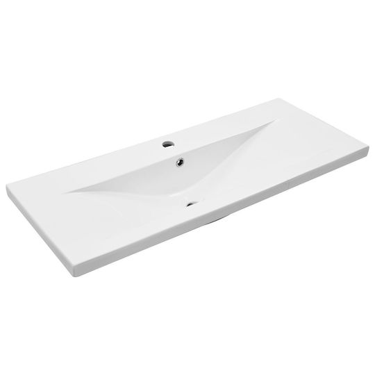vidaXL Πάγκος με Νιπτήρα Μ100xΒ38.5xΥ45cm Μαύρης Δρυός