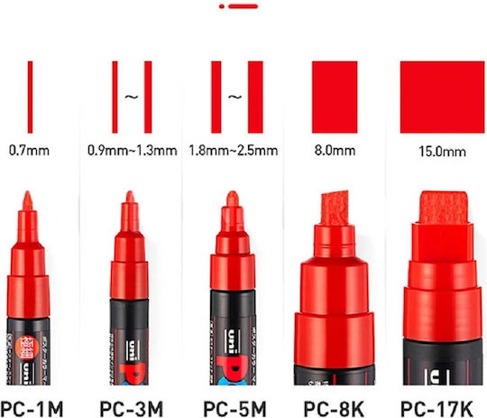 Set 7 Markere Posca Pc3m Vârf Fin Culori Pastelate