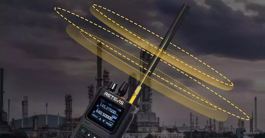 Retevis C1 Transmițător Wireless UHF/VHF 5W cu Ecran Color