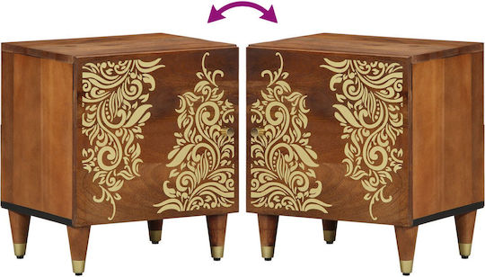 Bedside Table from Solid Mango Wood 40x33x46cm