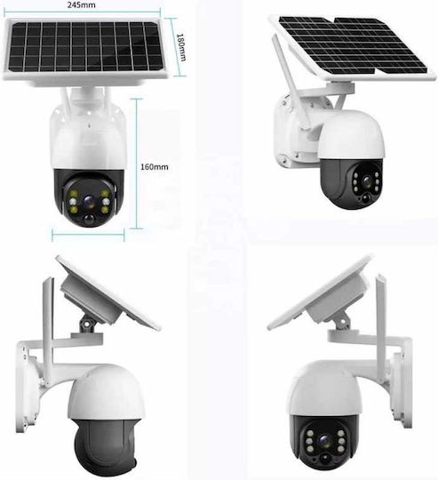 IP Surveillance Camera 4G Full HD 1080p Waterproof Battery Powered with Speaker