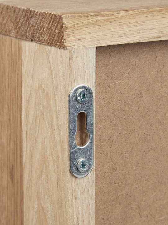 Relaxdays Επιδαπέδια Ραφιέρα Μπάνιου Ξύλινη 16x31x18cm Καφέ