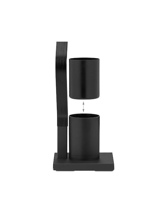 Relaxdays An der Wand montiert Badezimmer-Accessoire-Set Hölzernes Gray