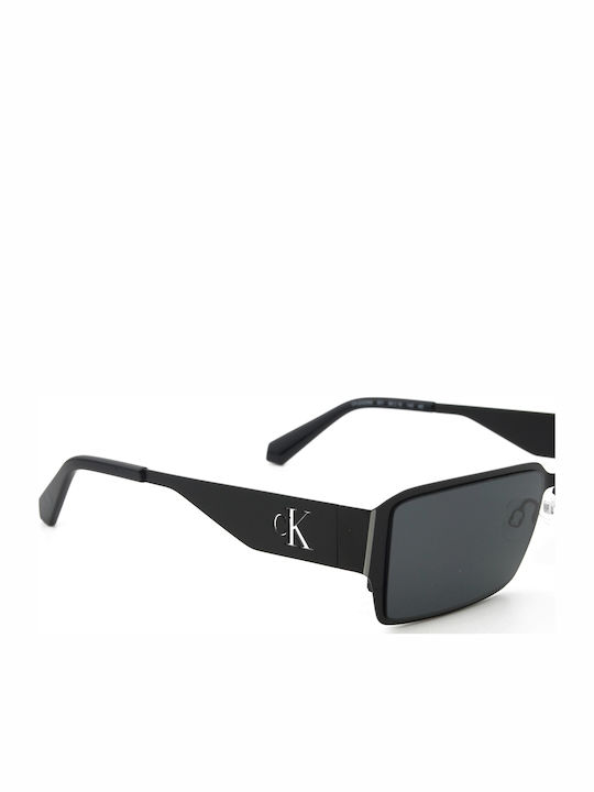 Calvin Klein Men's Sunglasses with Black Tartaruga Metal Frame and Black Lens CK24206S 001