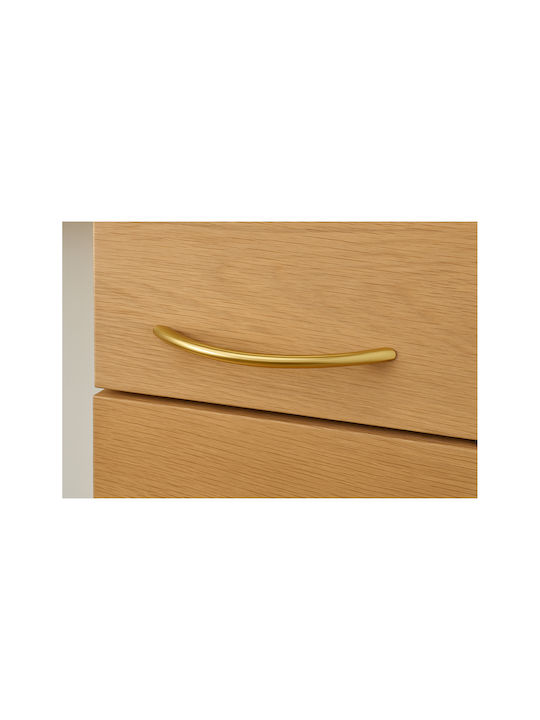 Handle Furniture made of Metallic Gold Matte with Center Distance 128mm 394/128 1pcs