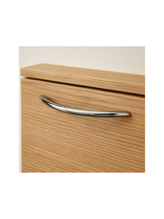 Handle Furniture made of Metallic Chrome with Center Distance 128mm 394/128 1pcs