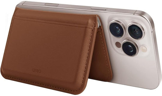 Uniq MagSafe Kartenetui Lyden DS RFID in Braun Farbe