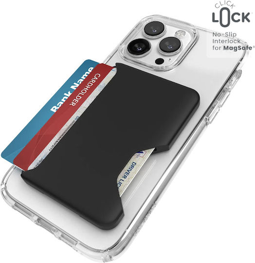 Speck MagSafe Θήκη Καρτών Lick Lock σε Μαύρο χρώμα
