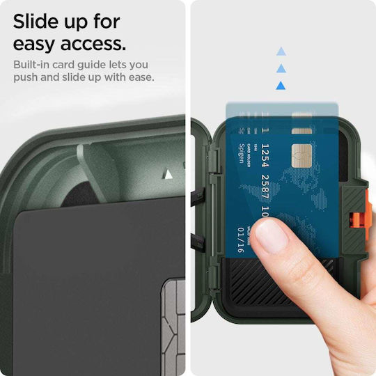 Spigen MagSafe Θήκη Καρτών Lock Fit MagSafe Military Green