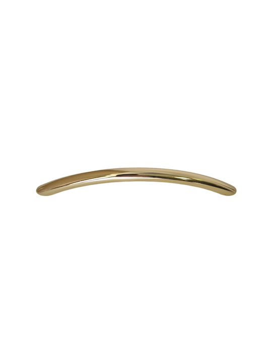 Handle Furniture made of Metallic Golden with Center Distance 128mm 394/128 1pcs