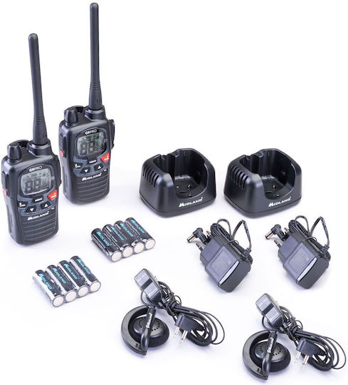 Midland G9 Pro Work Edition Ασύρματος Πομποδέκτης PMR 5W με Μονόχρωμη Οθόνη Σετ 2τμχ