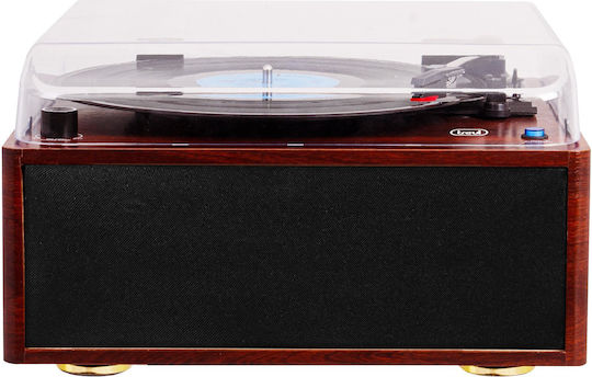 Trevi Tt1030 Turntables with Preamp and Built-in Speakers Brown