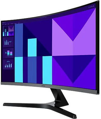 Samsung Essential Monitor S3 S39GD VA Gebogener Monitor 27" FHD 1920x1080 mit Reaktionszeit 4ms GTG Silber