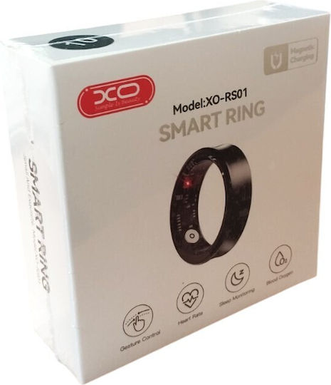 XO RS01 Smart Ring 16.1mm with Heart Rate Monitor Black