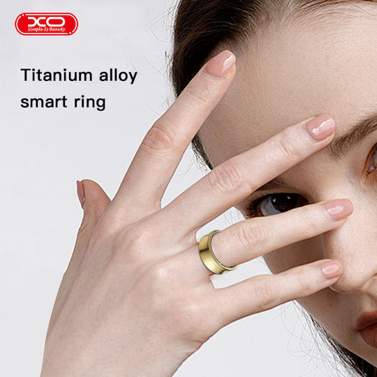 XO RS01 Smart Ring 16.1mm with Heart Rate Monitor Black