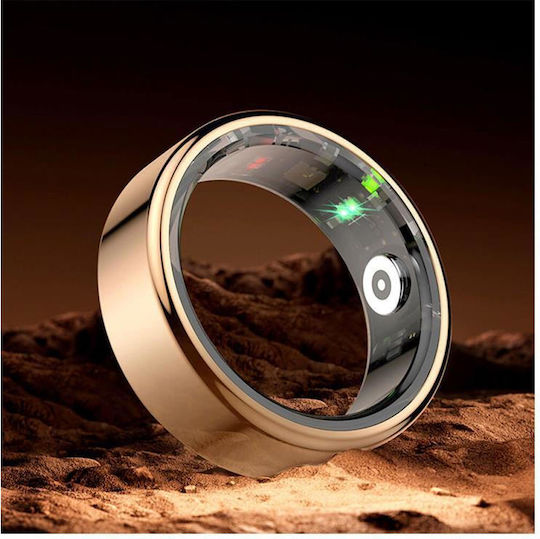Maxlife MXSR-100 Size 9 Smart Ring 19.1mm Wasserdicht mit Pulsmesser Gold