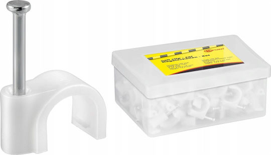 Goobay 17083 Cable Clips 100pcs White