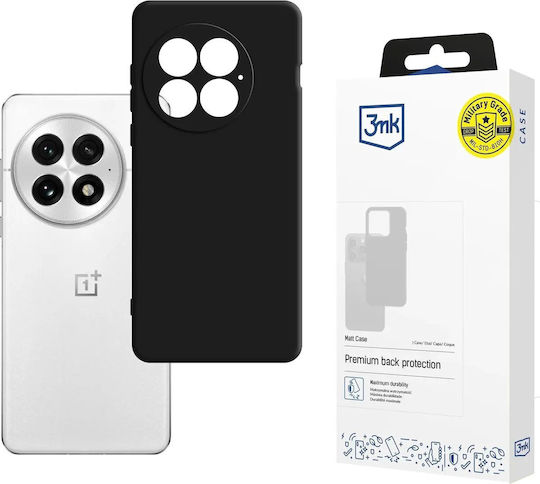 3MK Matt Umschlag Rückseite Silikon 1.2mm Schwarz (OnePlus 13)