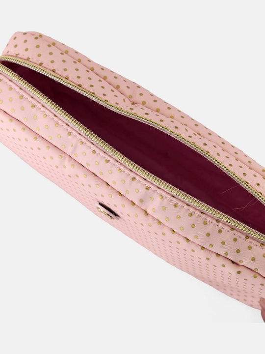 Tri-coastal Sweet Pastels Pink Dots Toiletry Bag