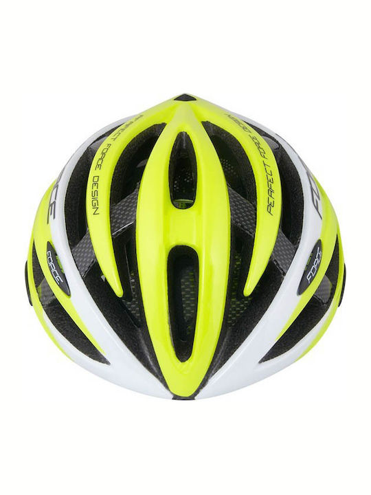 Force Bicycle Helmet Road Yellow