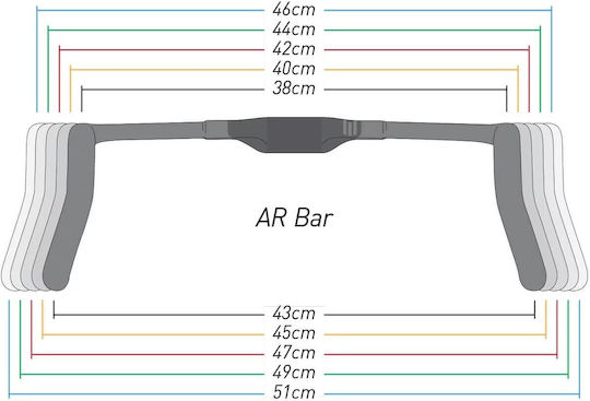 Enve 38/43CM Τιμόνι Ποδηλάτου Racing 31.8mm