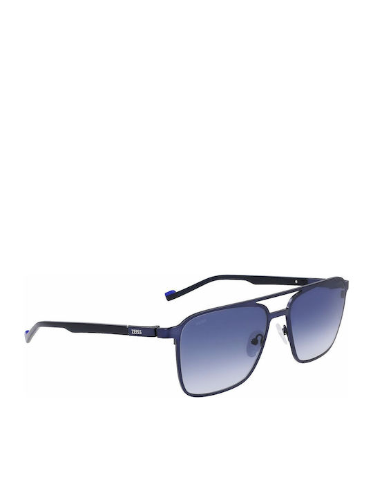 Zeiss Men's Sunglasses with Blue Metal Frame and Blue Gradient Lens S0390327