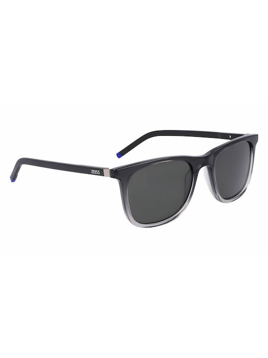 Zeiss Unisex Γυαλιά Ηλίου με Γκρι Κοκκάλινο Σκελετό και Μαύρο Φακό S0390332