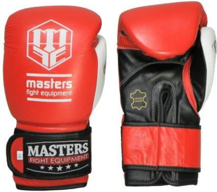 Sport Masters RBT-GEL Γάντια Πυγμαχίας Δερμάτινα για Αγώνα Μαύρα