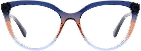 Kate Spade Γυναικείος Κοκκάλινος Σκελετός Γυαλιών Cat Eye Μπλε HANA-YRQF217