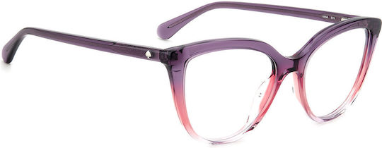 Kate Spade Γυναικείος Κοκκάλινος Σκελετός Γυαλιών Cat Eye Ροζ HANA-S1VF217