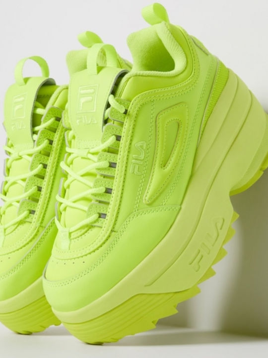 Disruptor II Wedge Chunky Sneakers Yellow