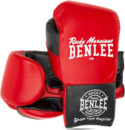 Benlee Boxing Gloves Leather for Match Red