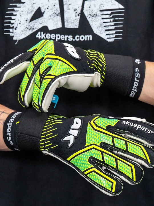 4Keepers Torwarthandschuhe Erwachsene Schwarz