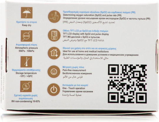 Alfacheck Smart Oximetru de Puls Degetul Gri