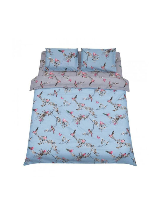 Vanora Duvet Cover Set 220x240cm Double With 2 Pillowcases Multicolour