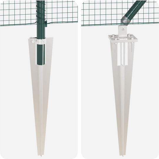 vidaXL Plasă de sârmă cu Îmbrăcăminte din PVC Module Verde 1.4x50m