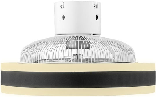 Gruppe RX3310 Πλαφονιέρα 50cm με Φως Μαύρη