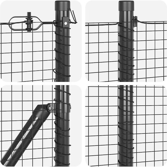 vidaXL Συρματόπλεγμα Σετ Γκρι 0.8x100m