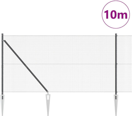 vidaXL Drahtgeflecht Gray 1.4x10m