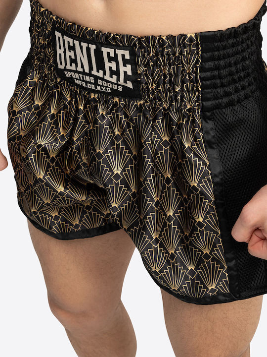 Σορτσάκι Muay Thai Benlee Goldstone Men's Thaibox Trunks Black Gold