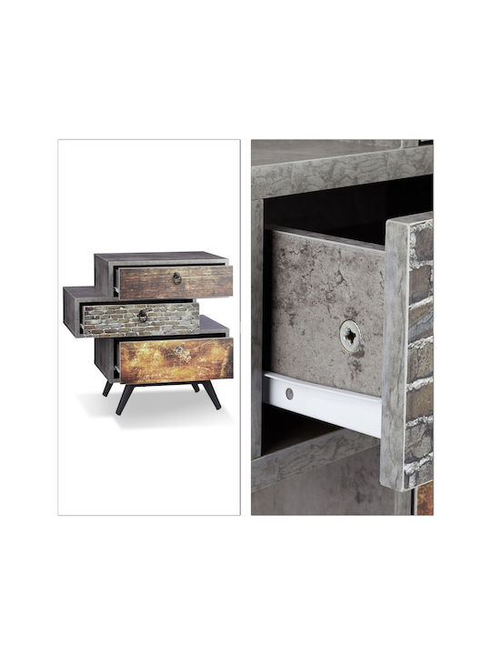 Drawers Storage Wooden L60xW40xH59.5cm