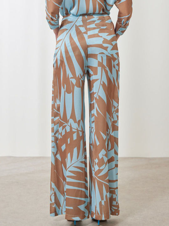 Audrey Dama Tesatura Pantaloni Sky Blue